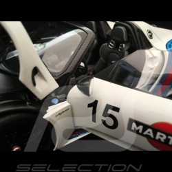 Porsche 918 Spyder Weissach 2015 Martini n° 15 blanc white weiß 1/18 Autoart 77927