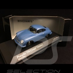Porsche 356 Gmünd Coupé 1949 bleu moyen mild blue mittel blau 1/43 Minichamps 400065121