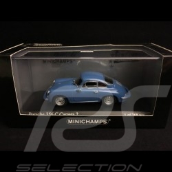Porsche 356 C Carrera 2 1963 emaille blau 1/43 Minichamps 430062364