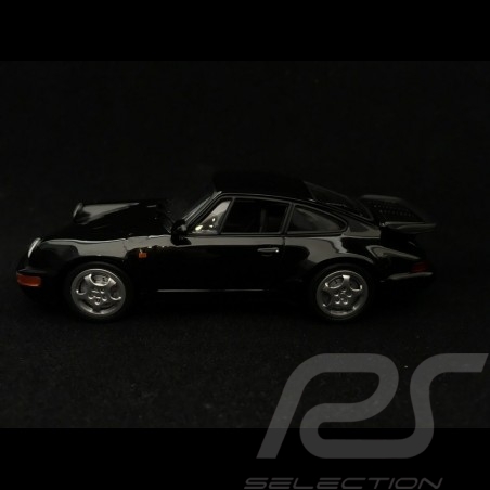 Porsche 911 Turbo type 964 1990 black 1/43 Minichamps 940069101