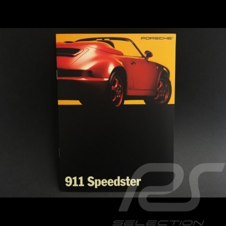 Brochure Porsche 911 Speedster décembre december Dezember 1992 anglais english Englisch