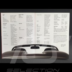 Brochure Porsche 911 Speedster décembre december Dezember 1992 anglais english Englisch