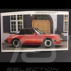 Brochure Porsche 911 SC Cabriolet en anglais