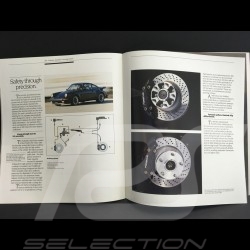 Brochure Porsche 911 3.3 turbo 1986 anglais english Englisch