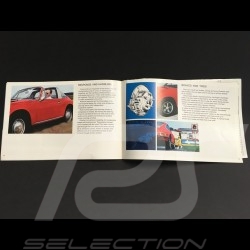 Brochure Porsche gamme 1969 - Fact book anglais english Englisch 