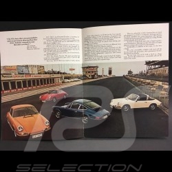 Brochure Porsche Gamme Porsche 1972 anglais english Englisch