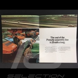 Brochure Porsche Gamme Porsche 1970 anglais english Englisch
