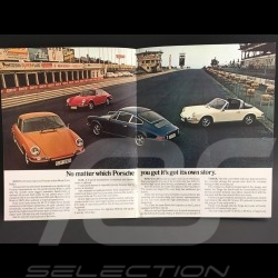 Brochure Porsche Gamme Porsche 1970 en anglais