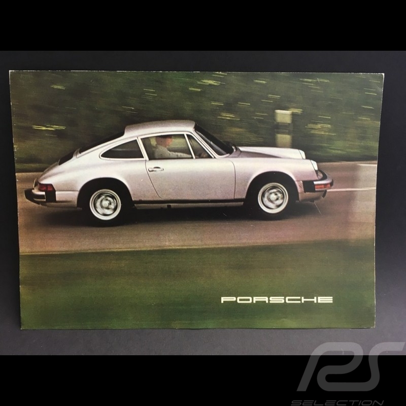 Porsche Broschüre Porsche Bereich 1975 in Englisch