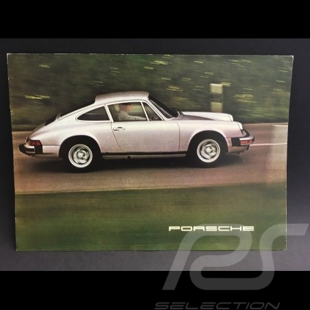 Brochure Porsche Gamme Porsche 1975 anglais english Englisch