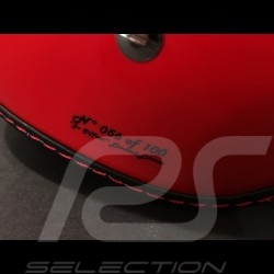 Casque Jo Siffert 1968 réplique n° 56 / 100 rouge bandes blanches drapeau suisse avec visière Helmet Helm