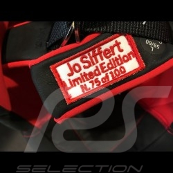 Helm Jo Siffert 1968 replica n° 5 / 100 rot weißen Streifen Schweizer Flagge mit Visier