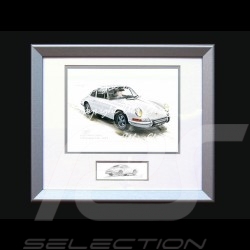 Porsche 804 Grosser Preis von Frankreich reproduction d'une affiche originale de Erich Strenger