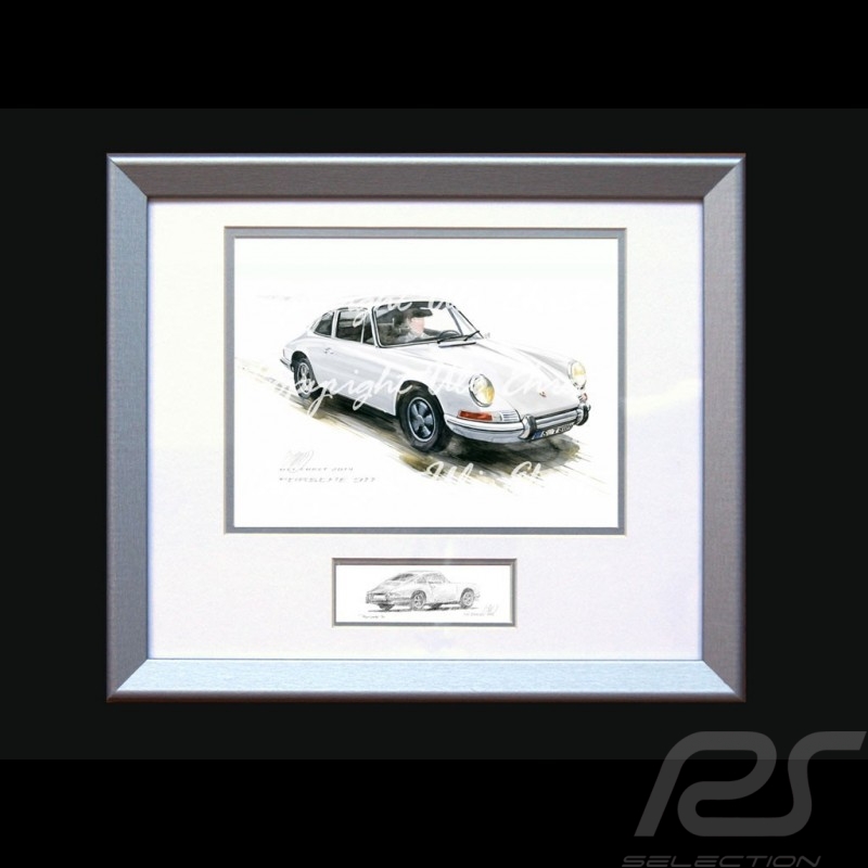 Porsche 804 Grosser Preis von Frankreich reproduction d'une affiche originale de Erich Strenger