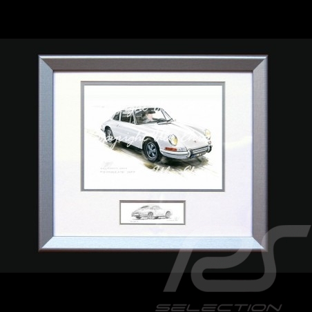 Porsche 804 Grosser Preis von Frankreich reproduction d'une affiche originale de Erich Strenger
