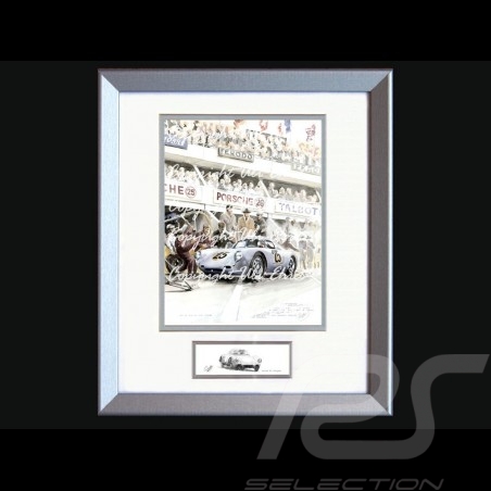 Porsche 804 Grosser Preis von Frankreich reproduction d'une affiche originale de Erich Strenger