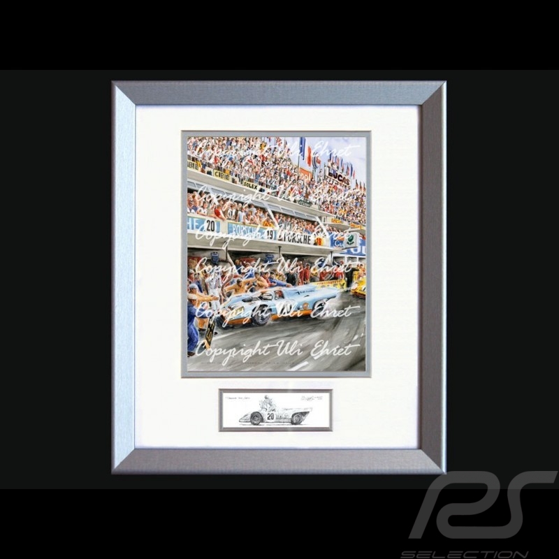 Porsche 804 Grosser Preis von Frankreich reproduction d'une affiche originale de Erich Strenger