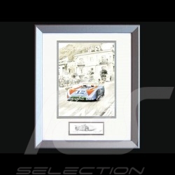 Porsche 804 Grosser Preis von Frankreich reproduction d'une affiche originale de Erich Strenger