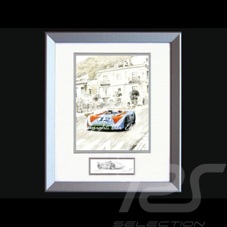 Porsche 804 Grosser Preis von Frankreich reproduction d'une affiche originale de Erich Strenger
