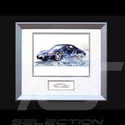 Porsche 804 Grosser Preis von Frankreich reproduction d'une affiche originale de Erich Strenger