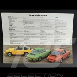 Porsche Brochure Porsche Range 1974 in english
