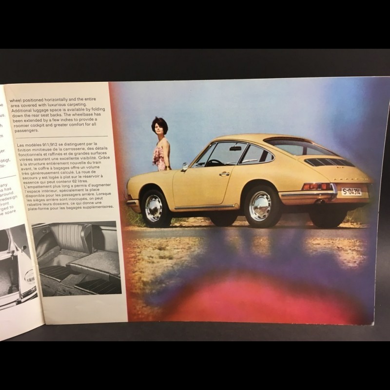 Porsche Brochure Porsche 911 and 912 September 1966 in french english german