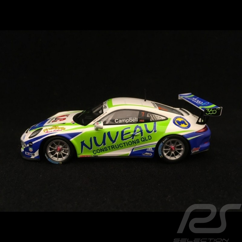 Porsche 911 GT3 Cup type 991 Sieger Carrera Cup Australien 2016 n° 7 Campbell 1/43 Spark AS022