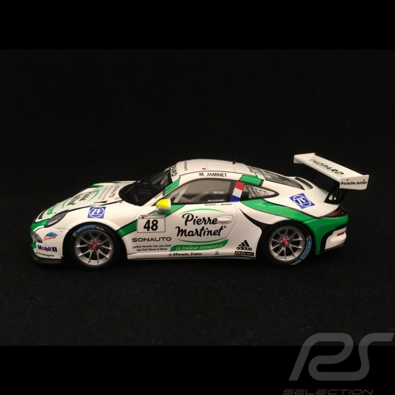Porsche 911 GT3 Cup type 991 Sieger Carrera Cup France 2016 n°48 Jaminet 1/43 Spark SF114