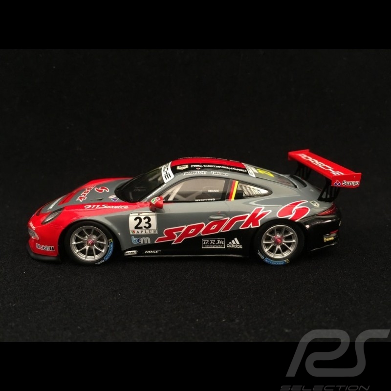 Porsche 911 GT3 Cup type 991 Vainqueur Winner Sieger Carrera Cup Japon Fuji 2017 n° 23 Hamprecht 1/43 Spark SJ052