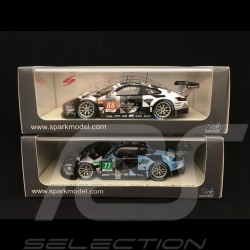 Duo Porsche 911 GT3 RSR type 991 Le Mans 2016 1/43 Spark S5142 / S5133