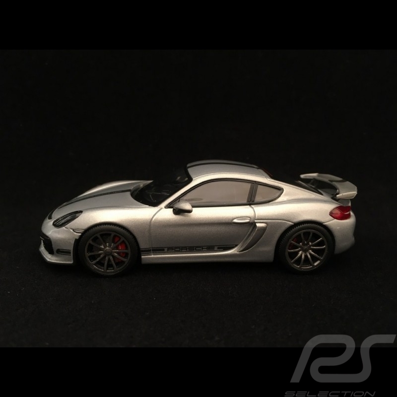 Porsche Cayman GT4 2015 gris argent 1/43 Schuco 450759300