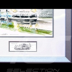 Porsche 804 Grosser Preis von Frankreich reproduction d'une affiche originale de Erich Strenger