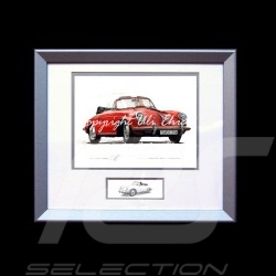Porsche 804 Grosser Preis von Frankreich reproduction d'une affiche originale de Erich Strenger