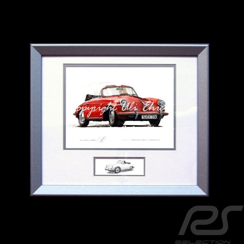 Porsche 804 Grosser Preis von Frankreich reproduction d'une affiche originale de Erich Strenger
