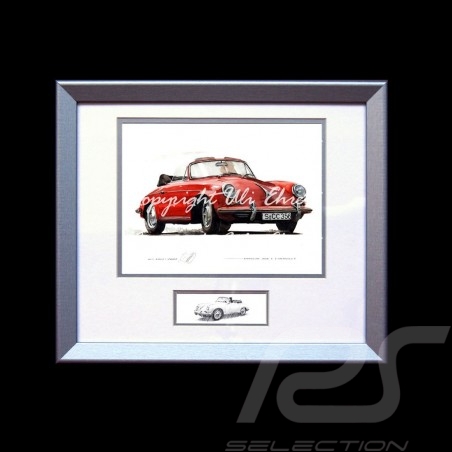 Porsche 804 Grosser Preis von Frankreich reproduction d'une affiche originale de Erich Strenger
