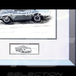 Porsche 804 Grosser Preis von Frankreich reproduction d'une affiche originale de Erich Strenger