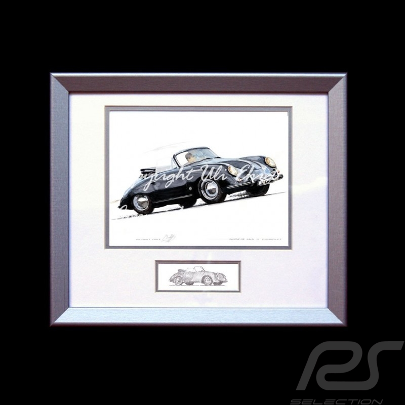 Porsche 804 Grosser Preis von Frankreich reproduction d'une affiche originale de Erich Strenger
