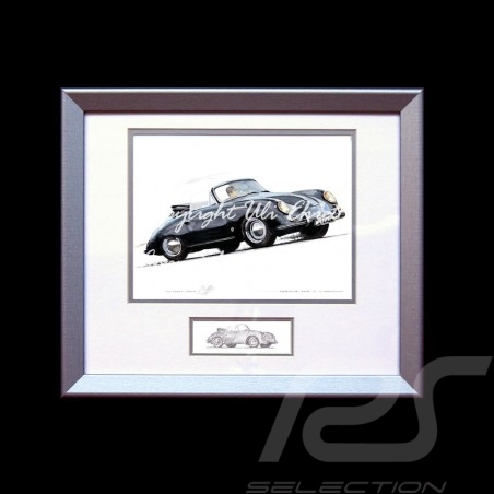 Porsche 804 Grosser Preis von Frankreich reproduction d'une affiche originale de Erich Strenger