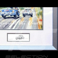Porsche 804 Grosser Preis von Frankreich reproduction d'une affiche originale de Erich Strenger