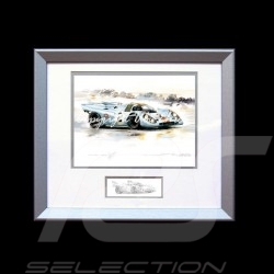 Porsche 804 Grosser Preis von Frankreich reproduction d'une affiche originale de Erich Strenger