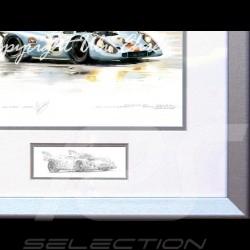 Porsche 804 Grosser Preis von Frankreich reproduction d'une affiche originale de Erich Strenger