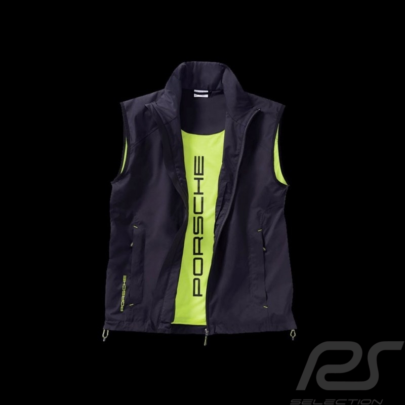Veste Porsche sans manches Sport Collection noir / Vert acide Porsche Design WAP547 - mixte unisex jacket Jacke