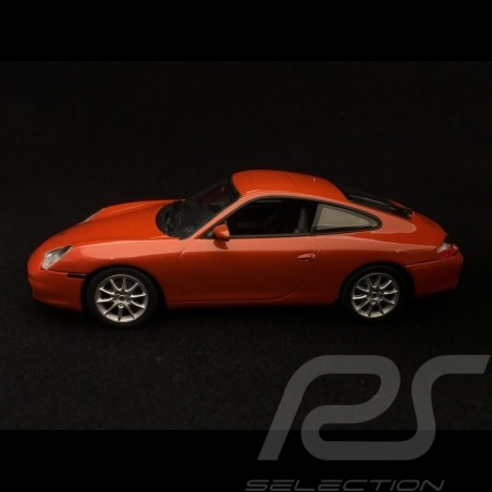 Porsche 911 Carrera type 996 2001 1/43 Minichamps 940061021 rouge orange métallisé red rot metallic