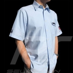 Shirt Porsche 356 short sleeves sky blue - men