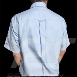 Shirt Porsche 356 short sleeves sky blue - men