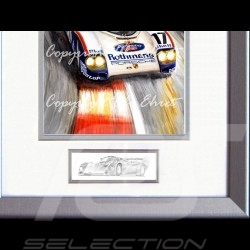 Porsche 804 Grosser Preis von Frankreich reproduction d'une affiche originale de Erich Strenger