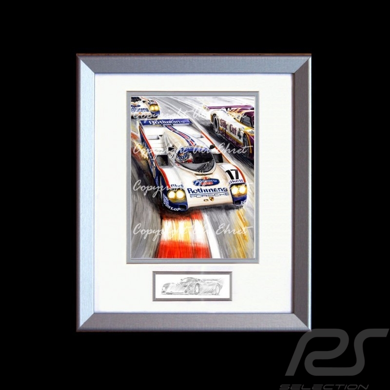Porsche 804 Grosser Preis von Frankreich reproduction d'une affiche originale de Erich Strenger
