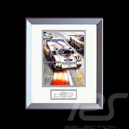 Porsche 804 Grosser Preis von Frankreich reproduction d'une affiche originale de Erich Strenger