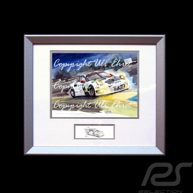 Porsche 804 Grosser Preis von Frankreich reproduction d'une affiche originale de Erich Strenger