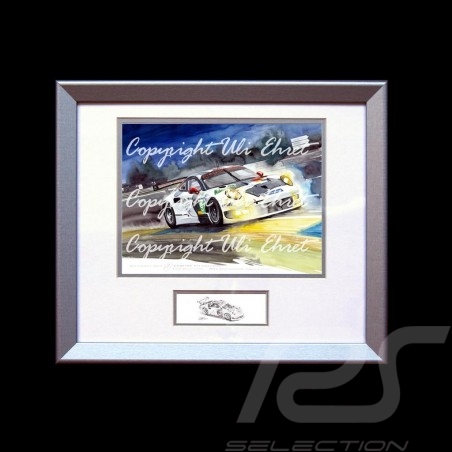 Porsche 804 Grosser Preis von Frankreich reproduction d'une affiche originale de Erich Strenger